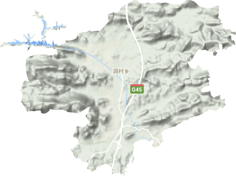 洞村鄉地形圖