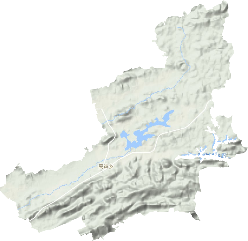 高嵐鄉(xiāng)地形圖