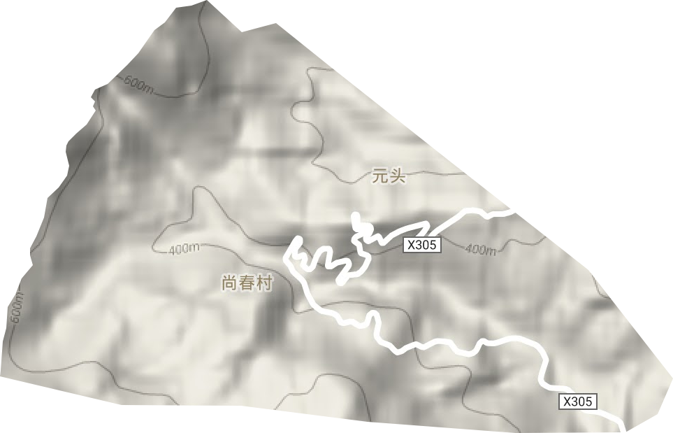 上村林場(chǎng)地形圖