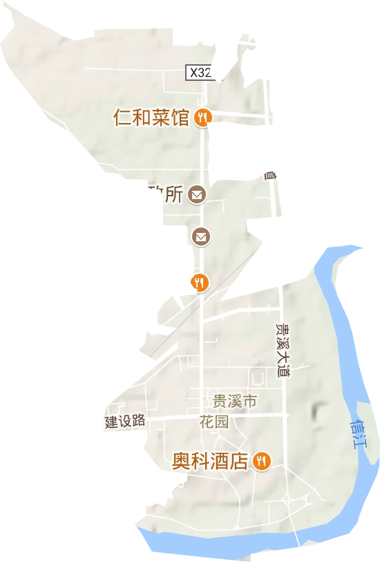 花園街道地形圖
