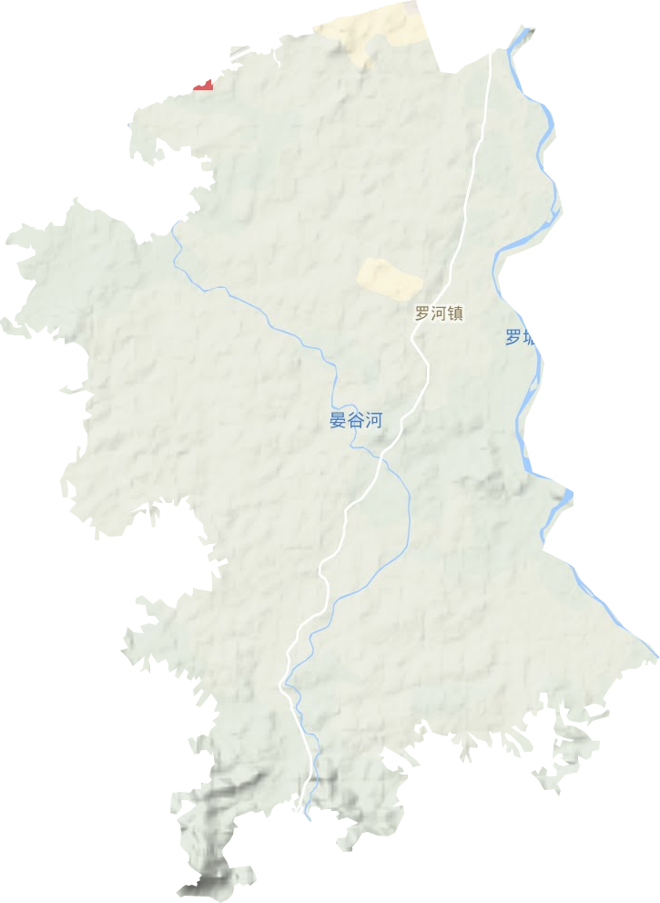 羅河鎮地形圖