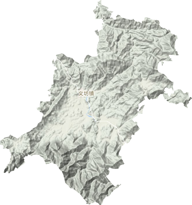 文坊鎮地形圖