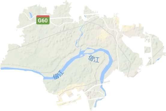 濱江鎮(zhèn)地形圖