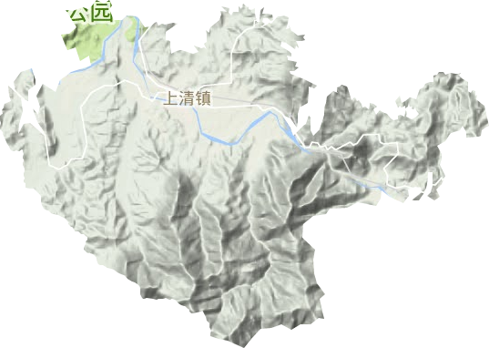 上清鎮(zhèn)（龍虎山風(fēng)景旅游區(qū)管委會(huì)）地形圖
