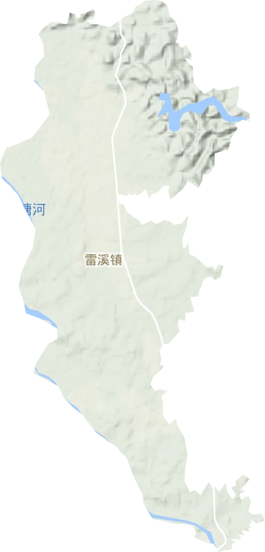雷溪鄉地形圖