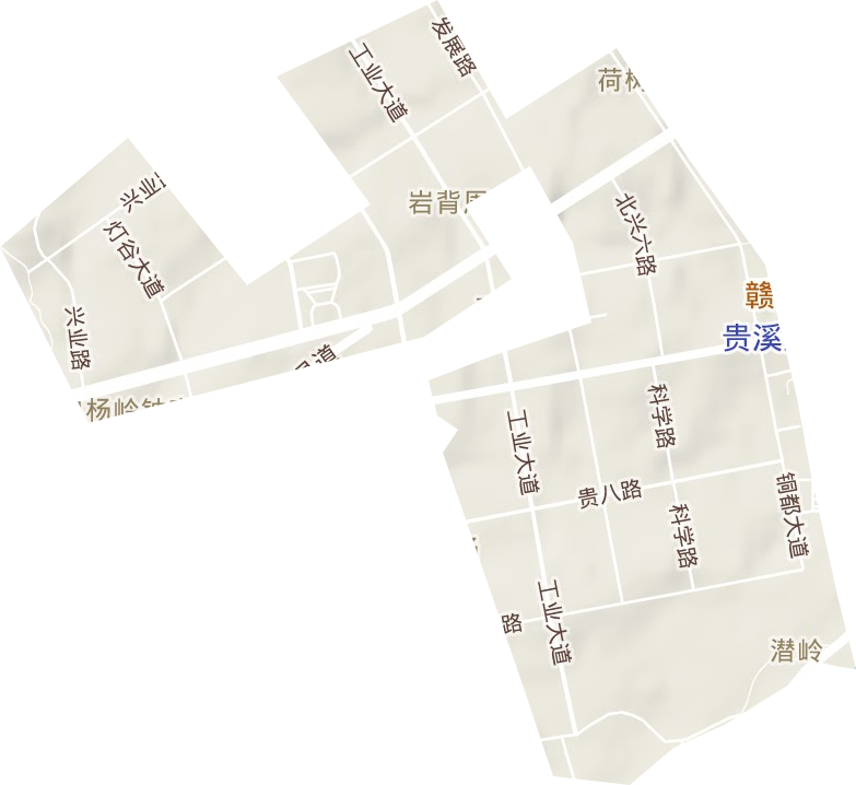 貴溪市工業(yè)園區(qū)地形圖