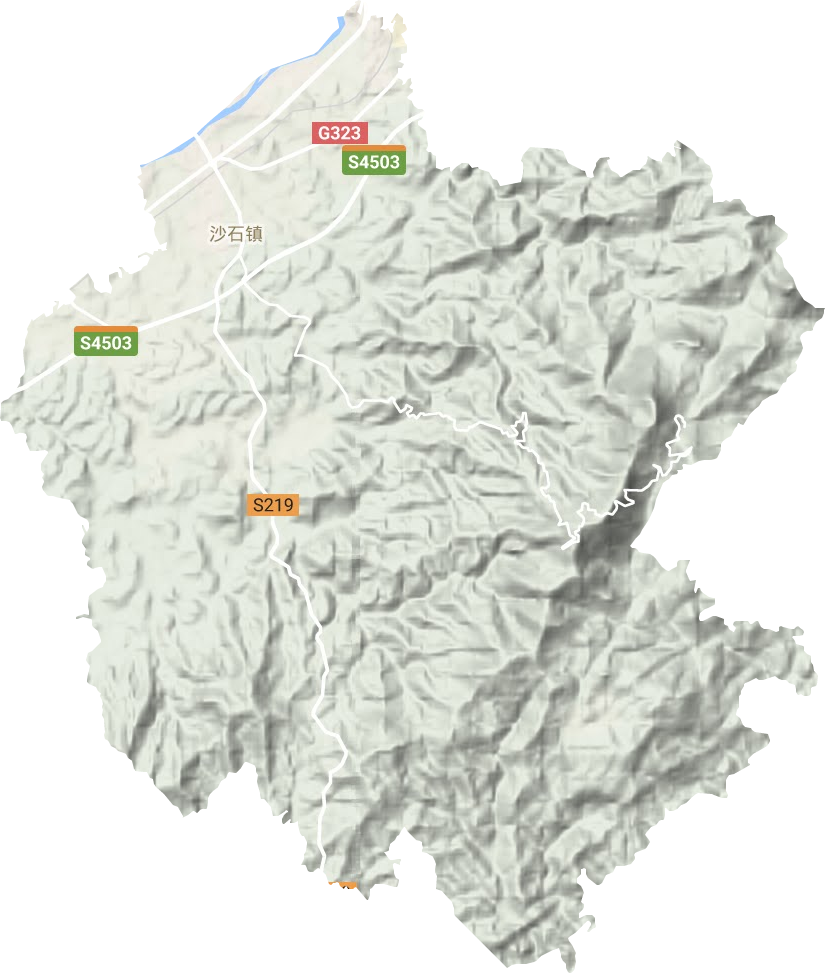 沙石鎮(zhèn)地形圖