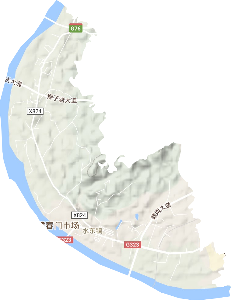 水東鎮地形圖