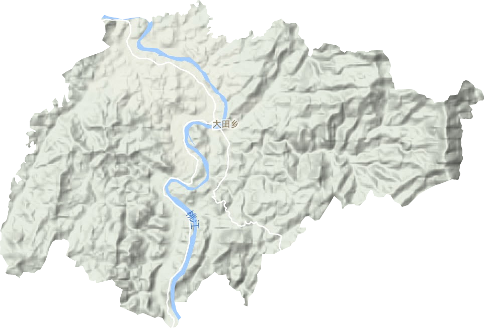 大田鄉地形圖