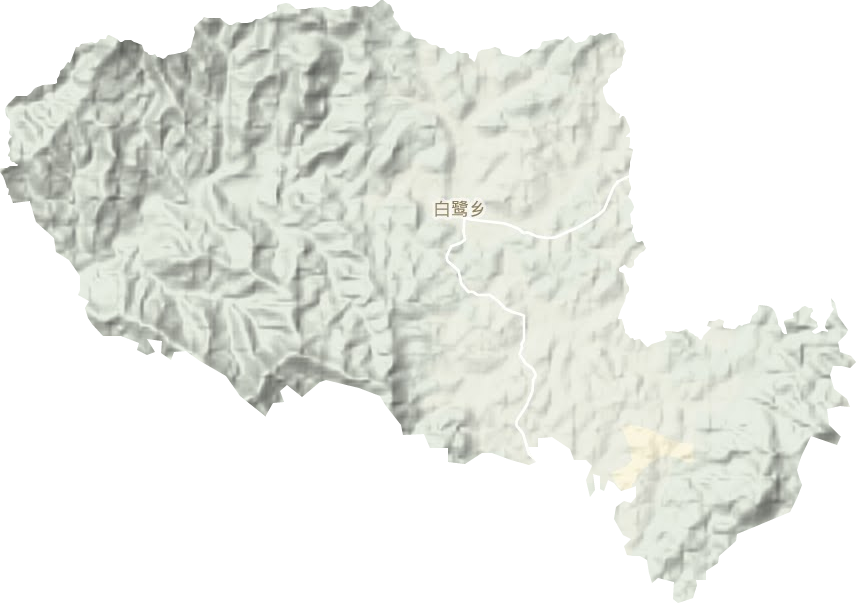 白鷺鄉(xiāng)地形圖