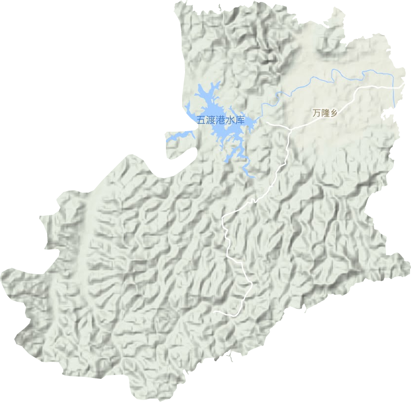 萬隆鄉(xiāng)地形圖