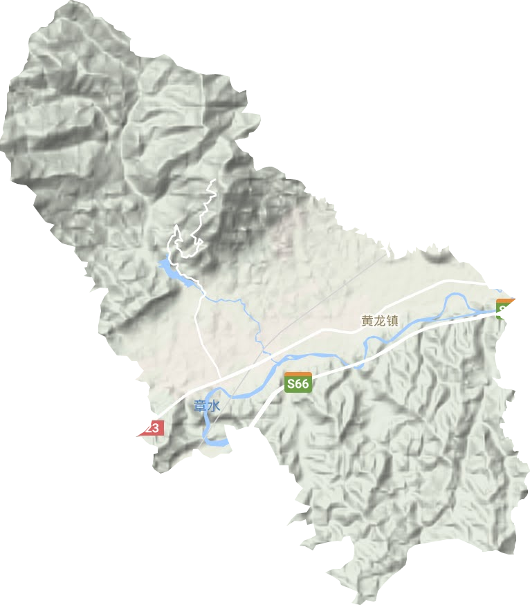 黃龍鎮地形圖