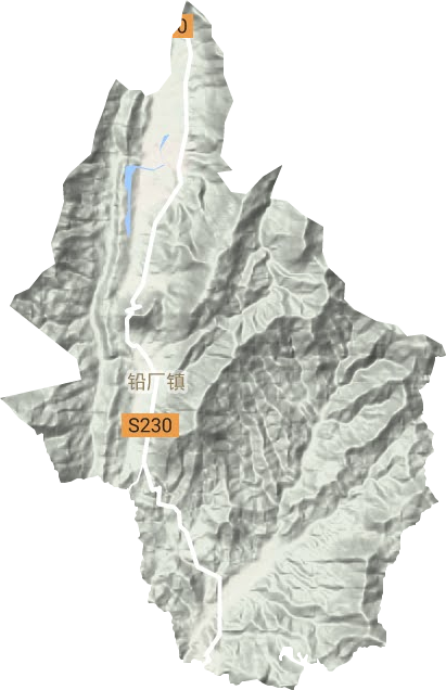 鉛廠鎮地形圖