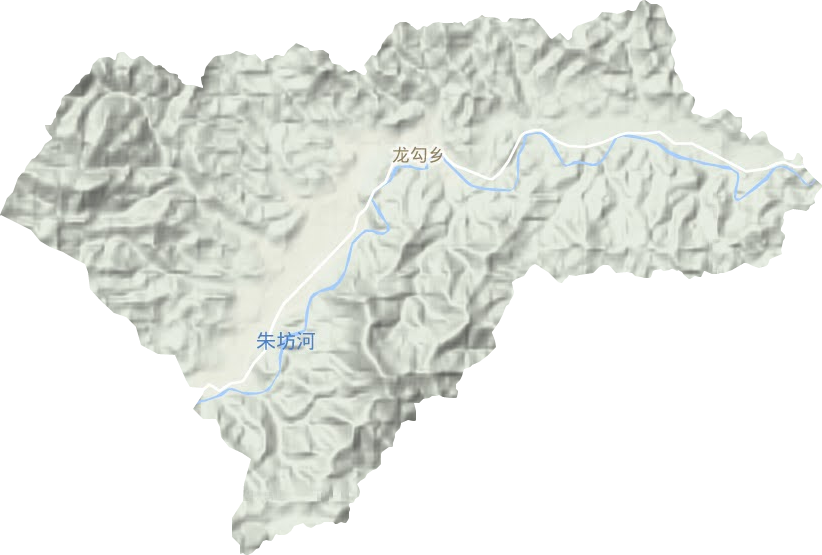 龍勾鄉地形圖