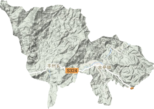 豐州鄉地形圖
