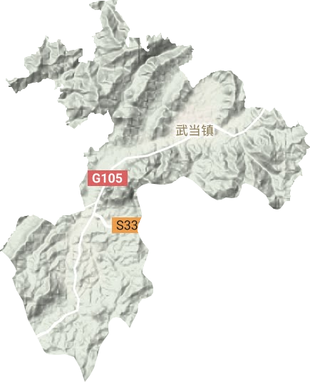 武當(dāng)鎮(zhèn)地形圖