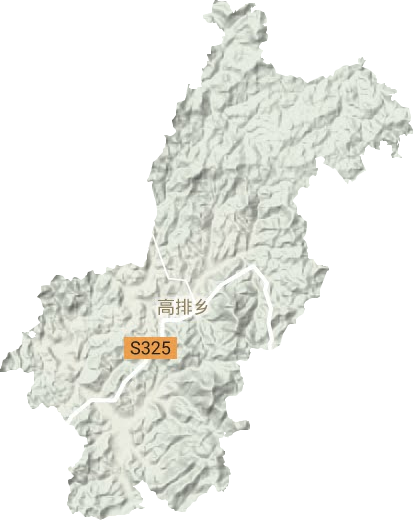 高排鄉(xiāng)地形圖