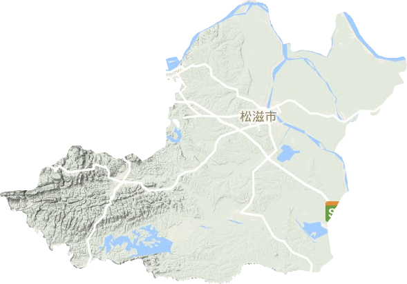 松滋市地形圖