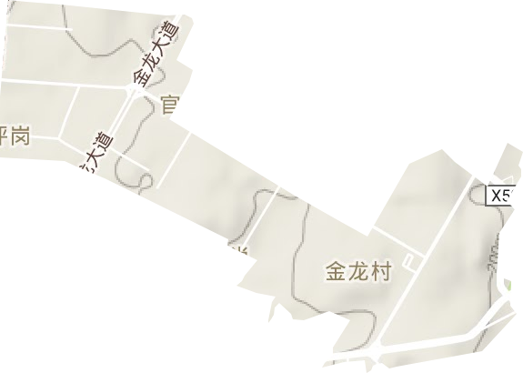 江西瑞金經濟開發區地形圖