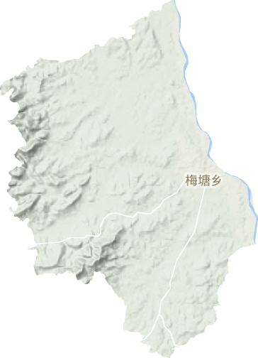 梅塘鎮地形圖