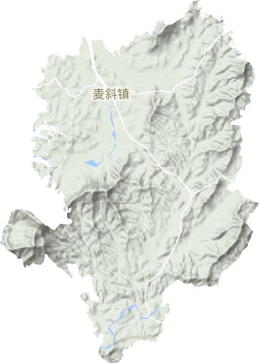麥斜鎮地形圖