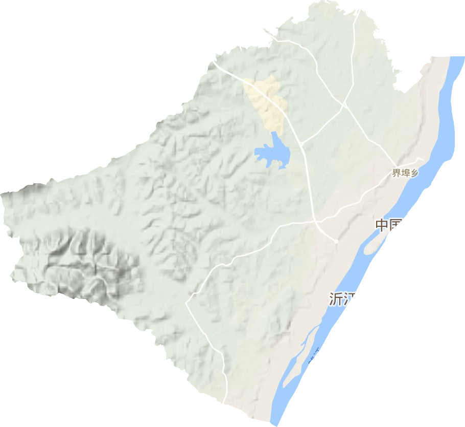 界埠鎮地形圖