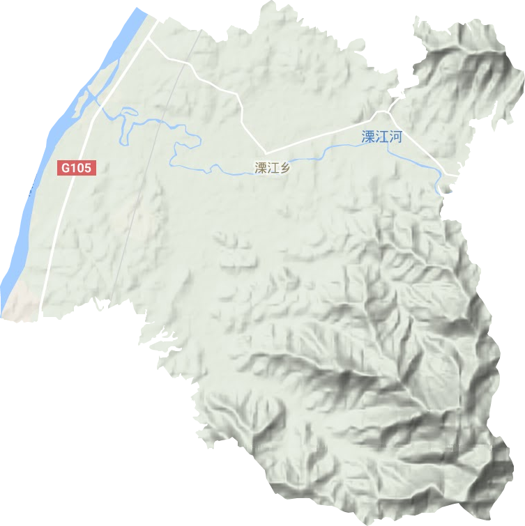溧江鎮(zhèn)地形圖
