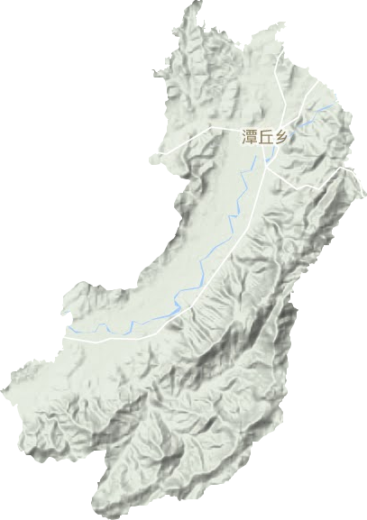 潭丘鄉地形圖