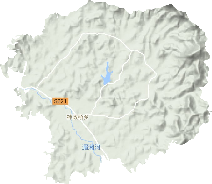 神政橋鄉地形圖
