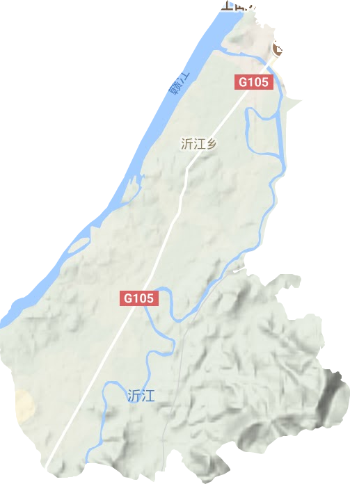 沂江鄉(xiāng)地形圖