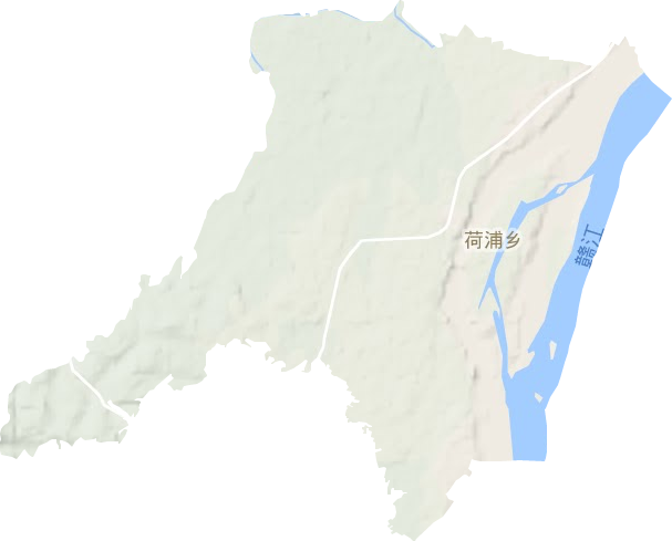 荷浦鄉地形圖