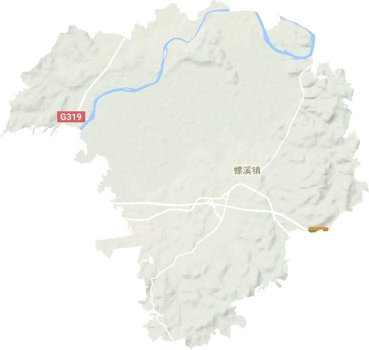 螺溪鎮地形圖