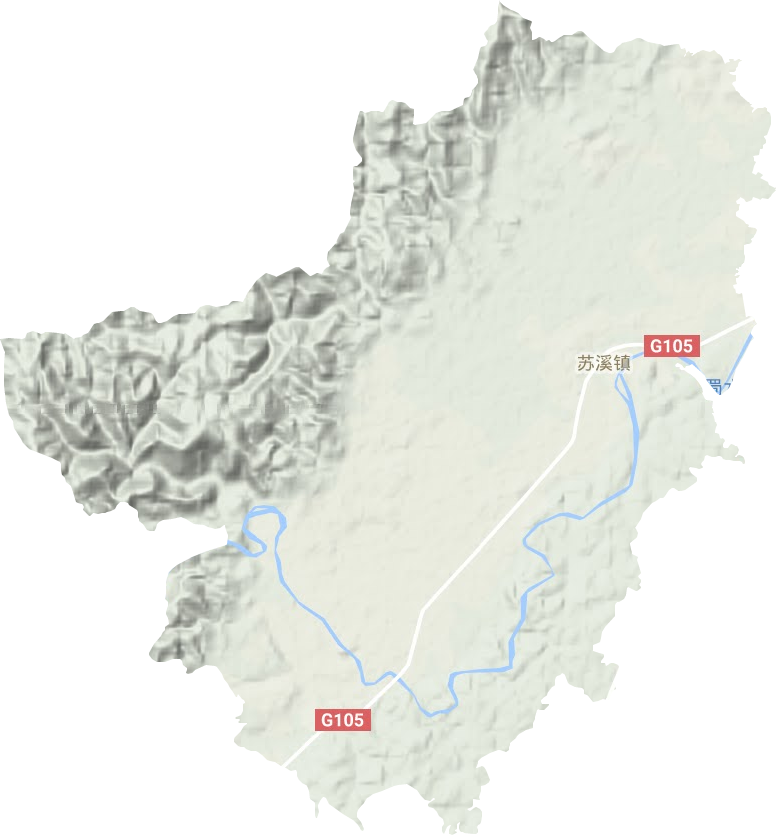 蘇溪鎮(zhèn)地形圖