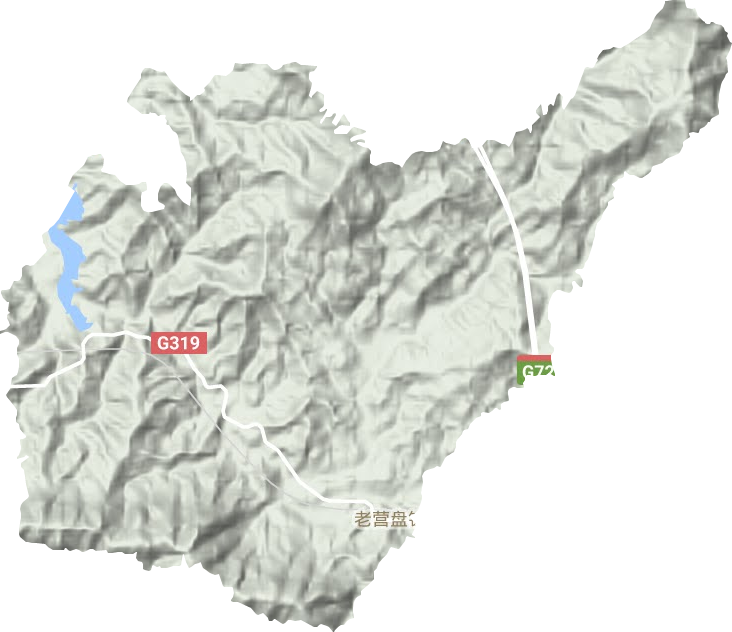 老營盤鎮(zhèn)地形圖