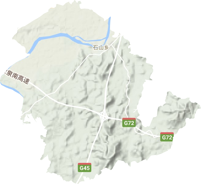 石山鄉地形圖