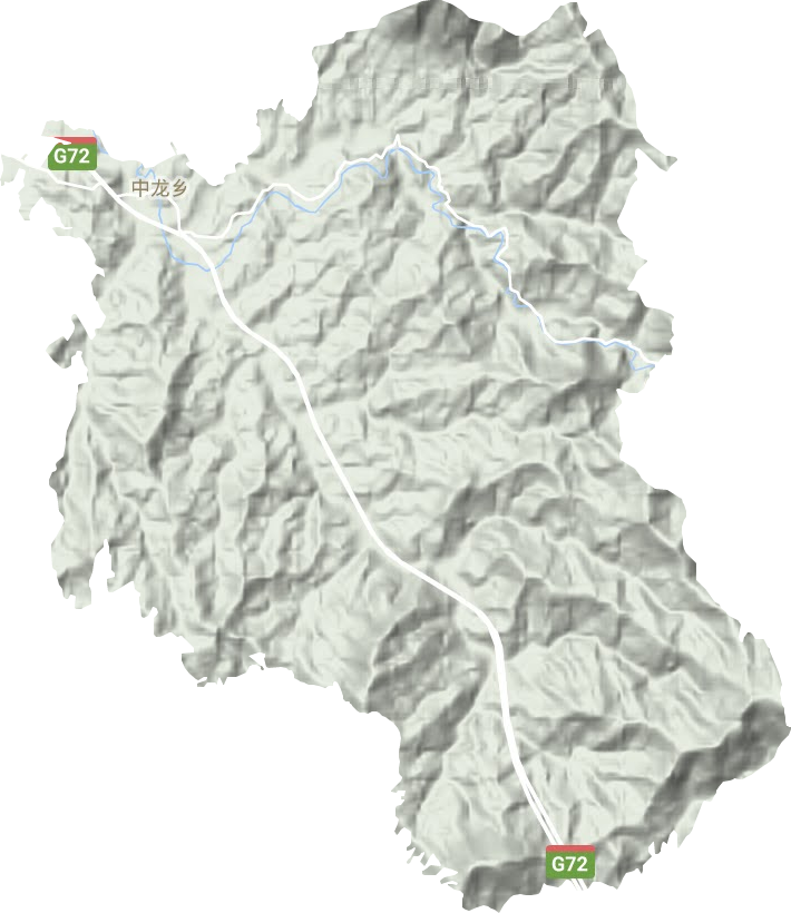 中龍鄉(xiāng)地形圖