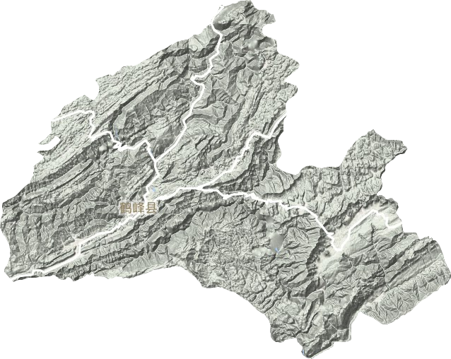 鶴峰縣地形圖