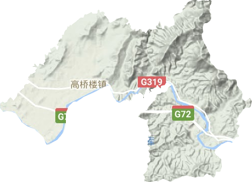 高橋樓鎮(zhèn)地形圖