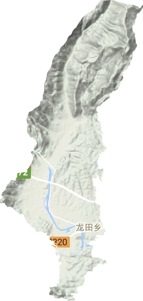 龍田鄉地形圖