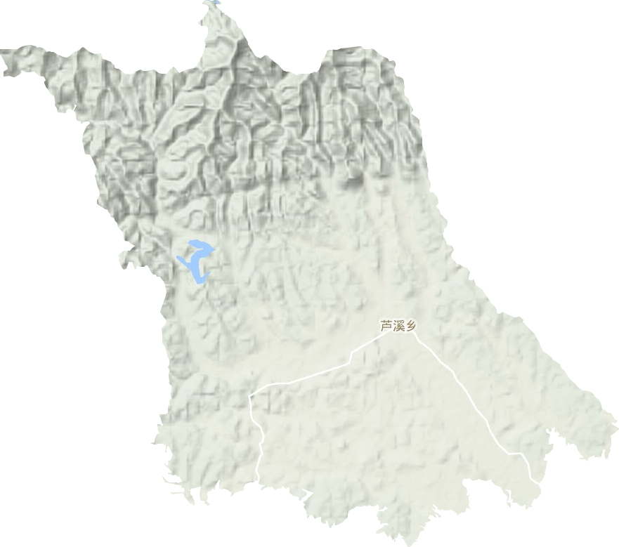 蘆溪鄉地形圖