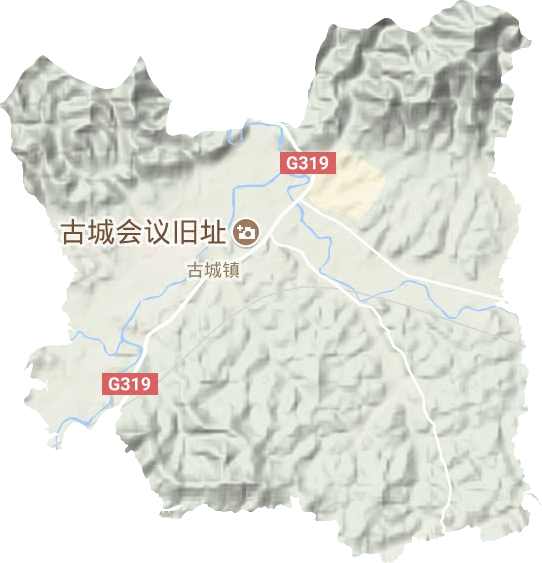 古城鎮地形圖