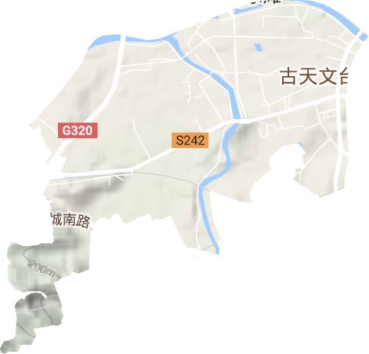 鳳凰街道地形圖