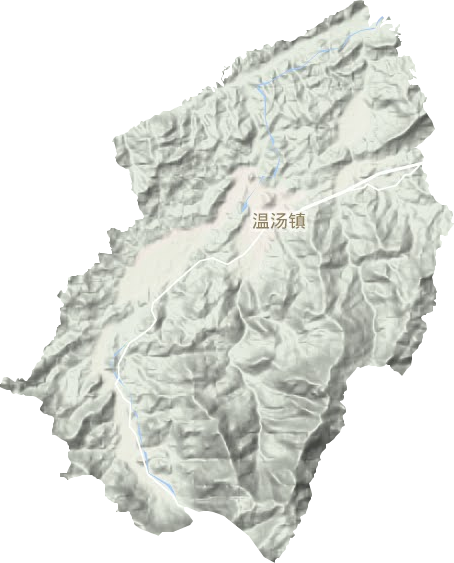 溫湯鎮地形圖