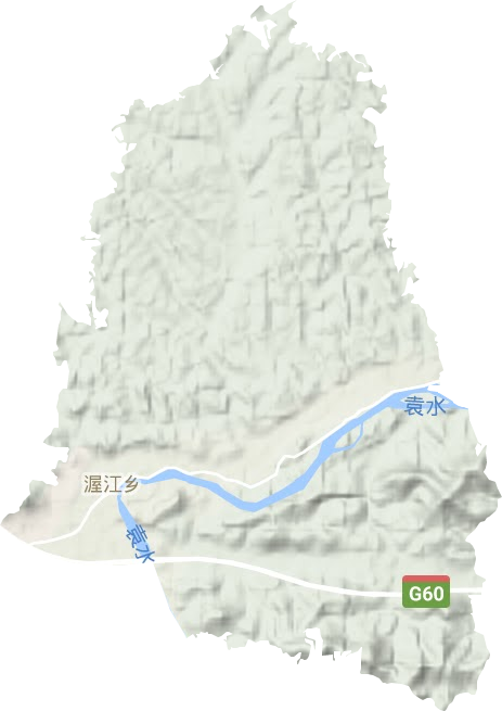 渥江鎮地形圖
