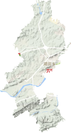 湖田鎮地形圖