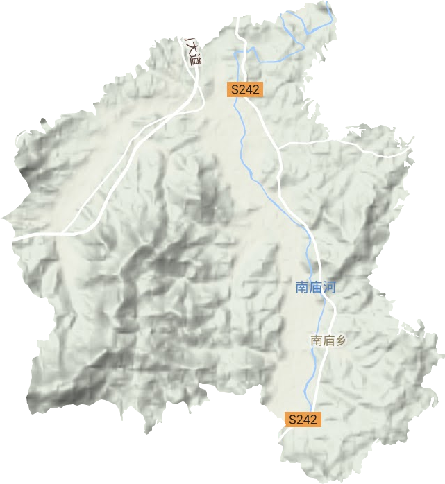 南廟鎮地形圖