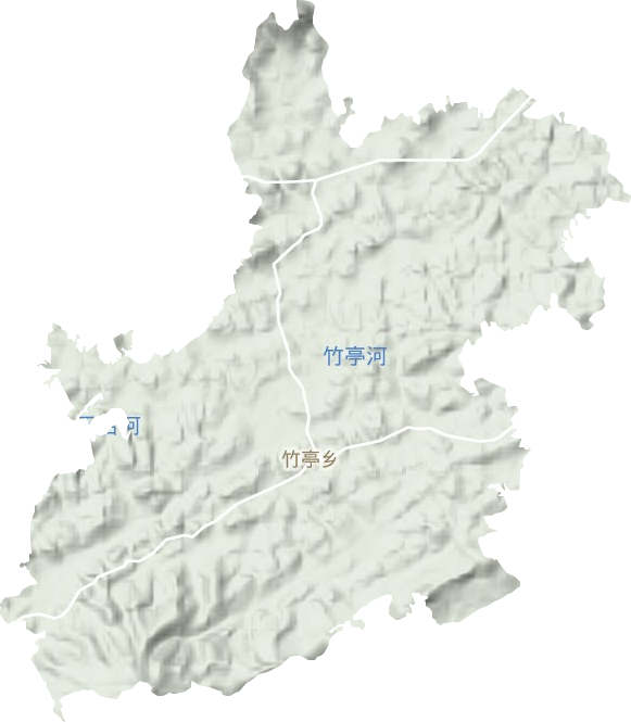 竹亭鎮地形圖