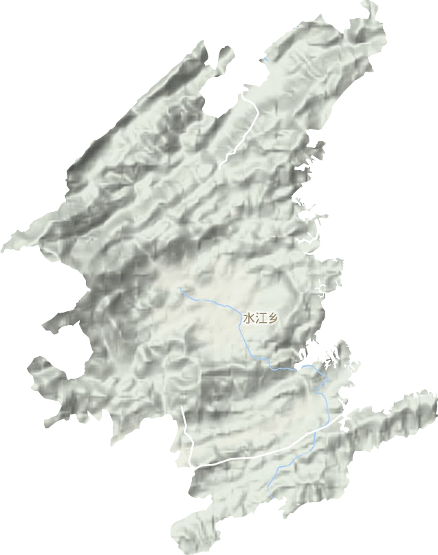 水江鎮地形圖
