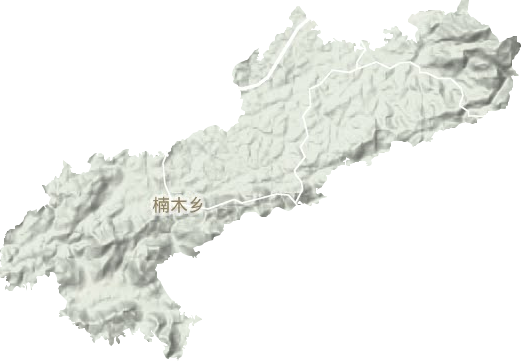 楠木鄉地形圖