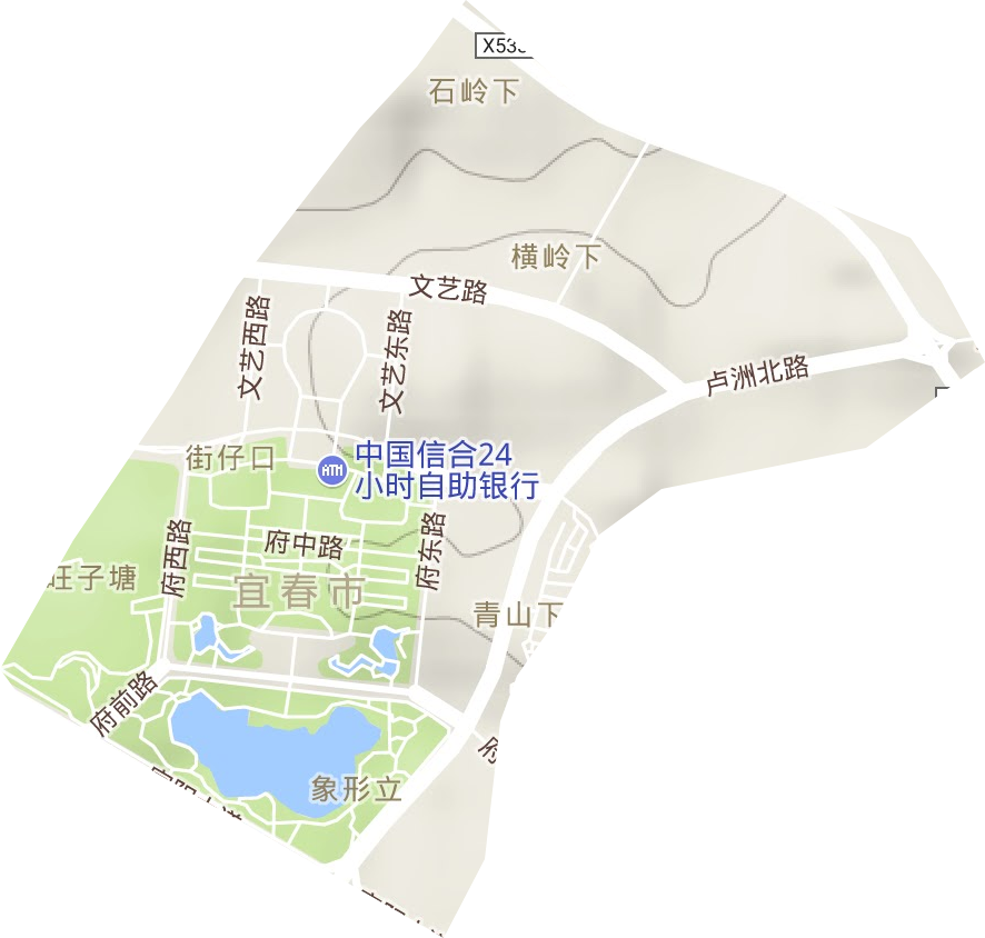 宜春市宜陽(yáng)新區(qū)管理委員會(huì)地形圖